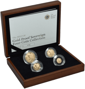 2012 proof sovereign 4 coin set
